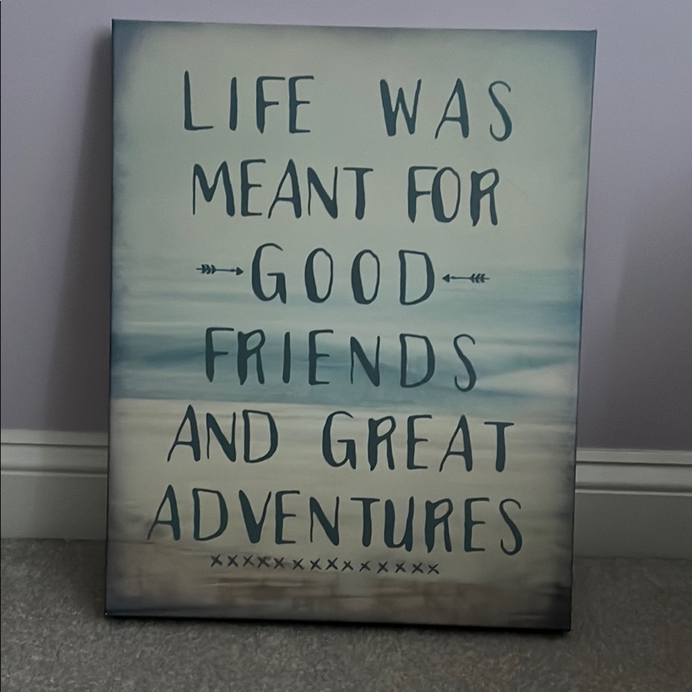 Inspirational Wall Art with Quote